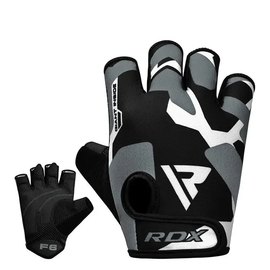 Перчатки для фитнеса RDX F6 Sumblimation Grey S (WGS-F6G-S), Размер: S, Цвет: Чёрный/Серый, изображение 5