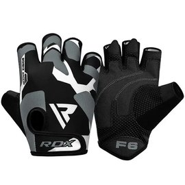 Перчатки для фитнеса RDX F6 Sumblimation Grey XXL (WGS-F6G-XXL), Размер: XXL, Цвет: Чёрный/Серый