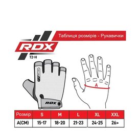 Перчатки для фитнеса RDX T2 Half Black M (WGA-T2HB-M), Размер: M, Цвет: Чёрный, изображение 5