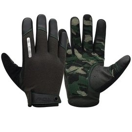 Перчатки для зала RDX T2 Touch Screen Friendly Full Fingerf Army Green M (WGA-T2FA-M), Размер: M, Цвет: Чёрный/Зелёный