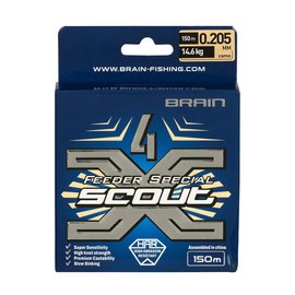 Шнур Brain Scout 4X 150m camo 0.205мм 14,6kg (1858.55.25), Диаметр, мм: 0.205 мм, изображение 2