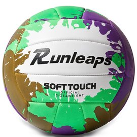 М'яч волейбольний Runleaps Green Purple size 5 (Runleaps GP)