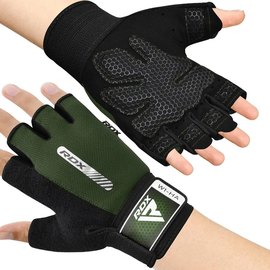 Перчатки для зала RDX W1 Half Army Green M (WGA-W1HA-M), изображение 4
