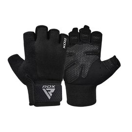 Перчатки для зала RDX W1 Half Black Plus XL (WGA-W1HB-XL+), Размер: XL, Цвет: Чёрный, изображение 5