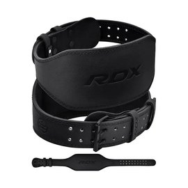 Пояс для тяжелой атлетики RDX 6 кожа Full Black L (WBS-6FB-L), Размер: L, Цвет: Black, изображение 6