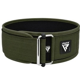 Пояс для тяжелой атлетики RDX RX1 Weight Lifting Belt Army Green S (WBS-RX1AG-S), Размер: S, Цвет: Green, изображение 2