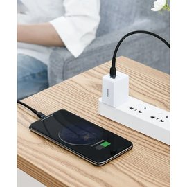 Кабель Baseus Cafule Type-C to Lightning 18W/PD, 1m CATLKLF-G1 Black (000004013), изображение 6