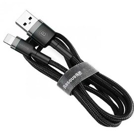 Кабель Baseus Lightning Cafule 1.5A, 2m CALKLF-CV3 Black-Grey (000005476), изображение 3