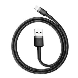 Кабель Baseus Lightning Cafule 1.5A, 2m CALKLF-CV3 Black-Grey (000005476), изображение 4