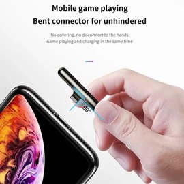 Кабель Baseus Lightning Iridescent Lamp Mobile Game 2.4A, 1m CAL7C-A09 Purple (000004287), Цвет: Violet, изображение 2