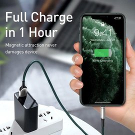 Кабель Baseus Lightning Zinc Magnetic Charging 1m, 2A Green (000005025), Цвет: Green, изображение 2