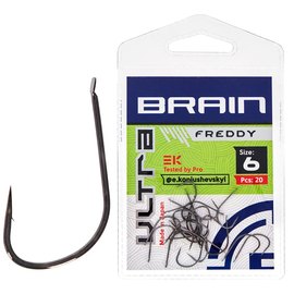 Крючок Brain Ultra Freddy #6 20 шт/уп (1858.52.72), Номер крючка, № : 6
