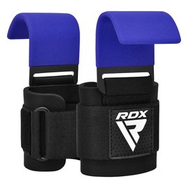 Крюки для тяги на запястья RDX W5 Gym Hook Strap Blue Plus (WAN-W5U+), Цвет : Синий, изображение 2