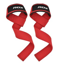 Лямки для тяги RDX W1 Gym Single Strap Red Plus (WAN-W1R+), Цвет : Красный