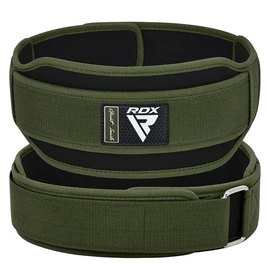 Пояс для тяжелой атлетики RDX RX5 Double Belt неопрен Army Green L (WBD-RX5AG-L), Размер: L, Цвет: Green