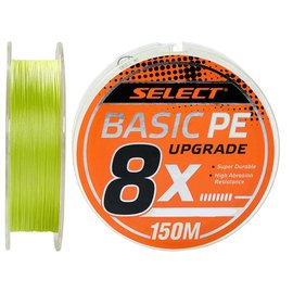 Шнур Select Basic PE 8X Light Green 150m #0.6/0.10mm 12lb/5.5kg (1870.31.37), Диаметр, мм: 0.1 мм, Цвет: Зелёный