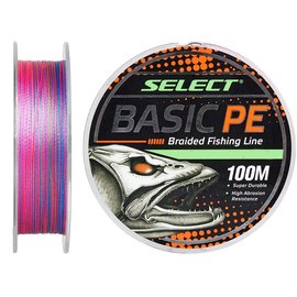 Шнур Select Basic PE Multicolor 100m 0.24mm 40lb/18.2kg (1870.30.86)