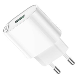 Зарядное устройство Hoco Fighter single port charger C109A 1USB, 18W/3A, QC White (000009191)
