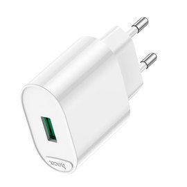 Зарядное устройство Hoco Fighter single port charger C109A 1USB, 18W/3A, QC White (000009191), изображение 4