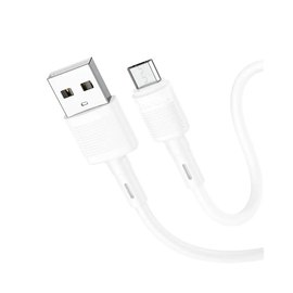 Кабель Hoco Micro USB Victory charging data cable X83 1m, 2.4A White (000009050), Цвет: White, изображение 3