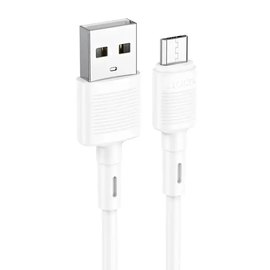 Кабель Hoco Micro USB Victory charging data cable X83 1m, 3A White (000009052)