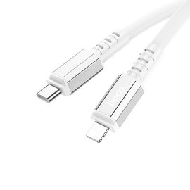 Кабель Hoco Type-C to Lightning Strength PD charging data cable X85 1m, 20W White (000009060), Цвет: White, изображение 3