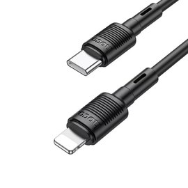 Кабель Hoco Type-C to Lightning Victory PD charging data cable X83 1m, 20W Black (000009045), изображение 3