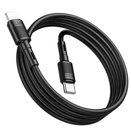 Кабель Hoco Type-C to Lightning Victory PD charging data cable X83 1m, 20W Black (000009045), изображение 4
