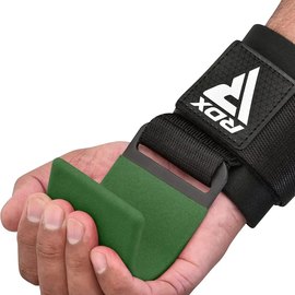 Крюки для тяги на запястья RDX W5 Gym Hook Strap Army Green Plus (WAN-W5AG+), Цвет : Зелёный, изображение 3