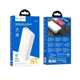Повербанк HOCO Tacker J87A 20000 mAh 20W White (6931474761040), Ёмкость: 20 000 mAh, Цвет : Белый, изображение 3