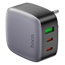 Зарядний пристрій Hoco Amanecer CS33A 2Type-C/1USB, PD/QC, 20W/3A Black (000010411), зображення 2