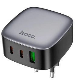 Зарядний пристрій Hoco Amanecer CS33A 2Type-C/1USB, PD/QC, 20W/3A Black (000010411), зображення 3