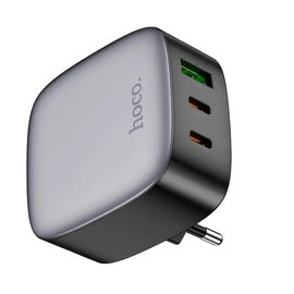 Зарядний пристрій Hoco Amanecer CS33A 2Type-C/1USB, PD/QC, 20W/3A Black (000010411), зображення 4