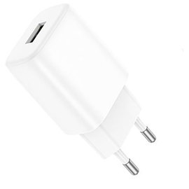Зарядний пристрій Hoco Micro USB Cable Solid single port charger C134A 1USB, 12W/2.4A White (000010630), Колір: White