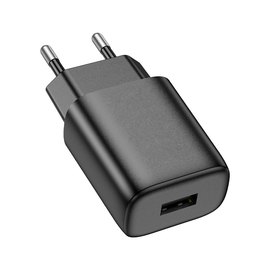 Зарядное устройство Hoco Solid single Port charger C134A 1USB, 12W/2.4A Black (000010627), Цвет: Black, изображение 2