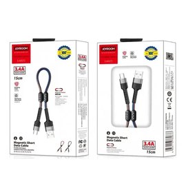 Кабель JOYROOM Lightning Magnetic Storage Portable series S-M372 0.15M, 3.4A Blue (000002703), изображение 2