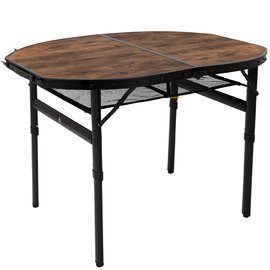 Стол Bo-Camp Woodbine Oval 100x70 cm Black/Wood look (1404185) DAS302783