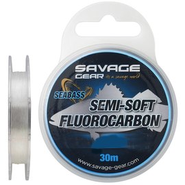 Флюорокарбон Savage Gear Semi-Soft Seabass 30m 0.29mm 4.79kg Clear (74485), Диаметр, мм: 0.29 мм, Разрывная нагрузка, lb : 10.6