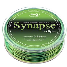 Леска Katran Synapse Eclipse 1200m neon/black 0.255mm 11.55lb (4262389020468), Диаметр, мм: 0.255 мм, Разрывная нагрузка, lb : 11.5