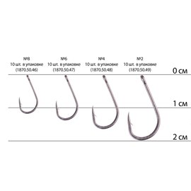 Крючок Select Carp Wide Gape #2 (10 шт/уп) (1870.50.49), изображение 2