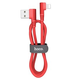 Кабель Hoco Lightning Puissant Silicone U83 1.2m, 2.4A Red (000005539)
