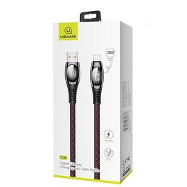 Кабель Usams Lightning Digital Display US-SJ368 U36 1.2M, 2A Red (000004511), Цвет: Red, изображение 2