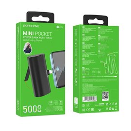 Повербанк Borofone BJ35 Pocket Type-C 5000mAh Черный (6941991103063), Цвет : Чёрный, изображение 2