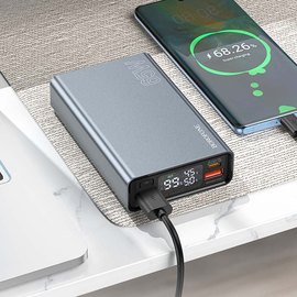 Повербанк Borofone Happy way BJ40 65W 15000mAh Metal Gray (6941991107665), изображение 5