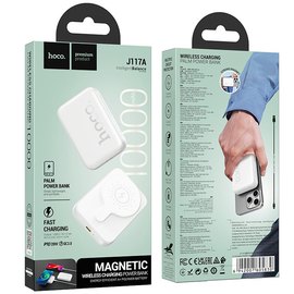 Повербанк HOCO J117A Esteem PD20W magnetic 10000mAh White (6942007605830), Цвет : Белый, изображение 5