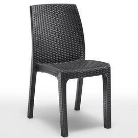 Стул садовый пластиковый Bica Verona графит (8003723491959), Цвет: Графит