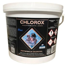 Таблетки для бассейна CHLOROX BLUE TABS многофункциональные 150 шт/уп 3 кг (1 таблетка 20 г), Количество таблеток в упаковке: 150 шт., Вес таблетки: 20 г, Вес упаковки: 3000 г