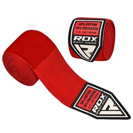 Бинты боксерские RDX WX Professional Boxing Hand Wraps Red 4.5 м (HWX-RR+), Цвет: Red