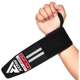 Бинты для запястья (кистевые бинты) RDX Gym Wrist Wrap R11 Black/White (WAH-WR11BW), Цвет: Black/White