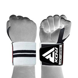 Бинты для запястья (кистевые бинты) RDX W2 Gym Wrist Wraps Black/White Plus (WAH-W3W+), изображение 3